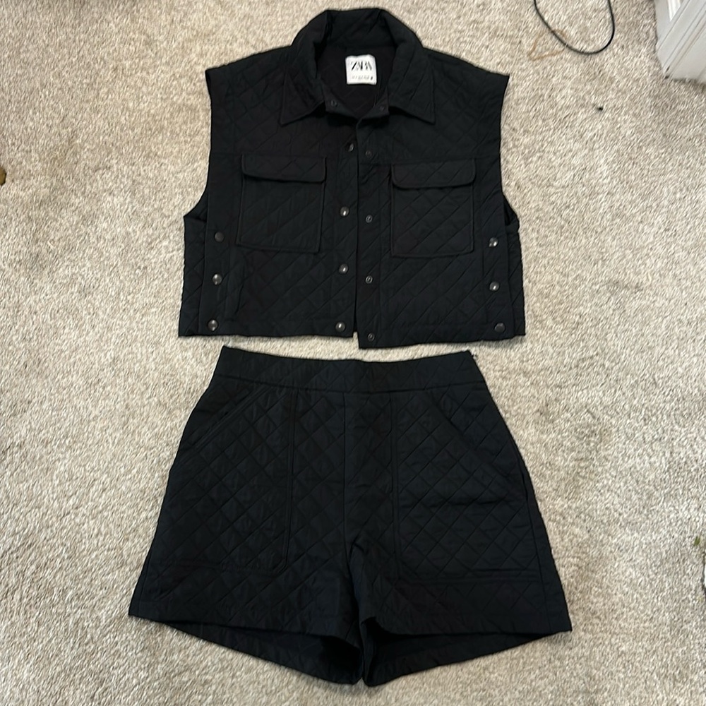 Zara two piece shorts set